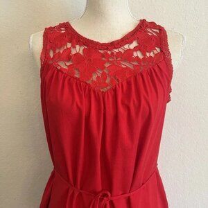 Women's Knox Rose Sleeveless Tank Dress-red. New Sealed with Tags